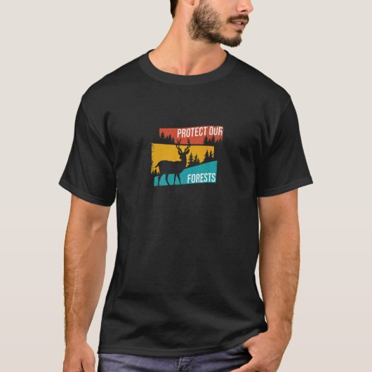 保護林自然パーク環境 Tシャツ (正面)