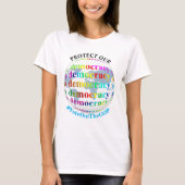 保護民主主義 Tシャツ (正面)