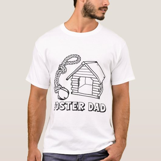 保護犬のパパ 動物レスキュー活動 ボランティア ギフト Tシャツ (正面)