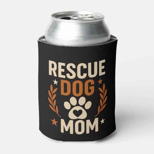 保護犬のママ 缶クーラー (缶正面)