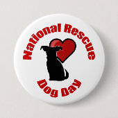 保護犬の日 缶バッジ (正面)