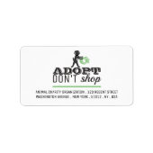 保護犬を迎えよう ラベル (正面)