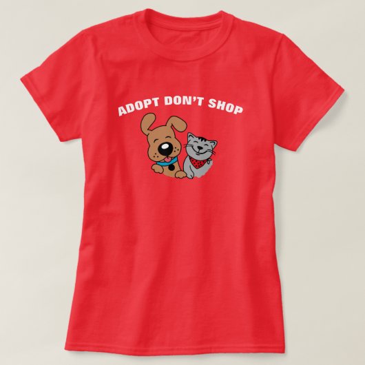 保護犬 保護猫 Tシャツ (デザイン正面)