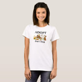 保護犬Tシャツ 保護犬を迎えてください Tシャツ (正面フル)