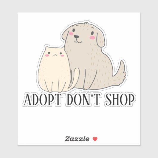 保護猫犬を迎えよう シール (シート)