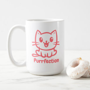 保護猫、とてもかわいいアニメ コーヒーマグカップ