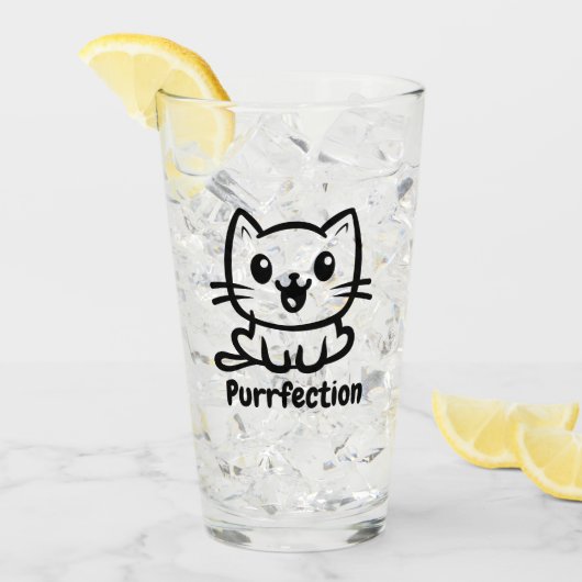 保護猫、とてもかわいいアニメ タンブラーグラス (アイス正面)