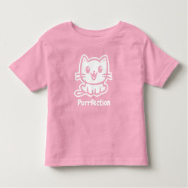 保護猫、とてもかわいいアニメ トドラーTシャツ