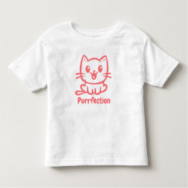 保護猫、とてもかわいいアニメ トドラーTシャツ