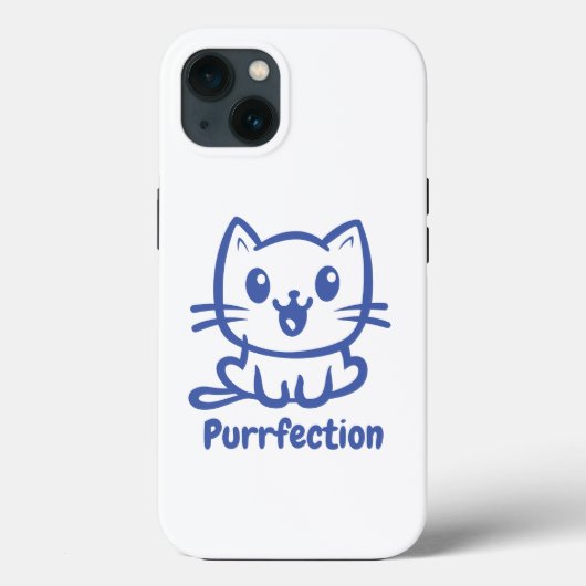保護猫、とてもかわいいアニメ Case-Mate iPhoneケース (裏面)