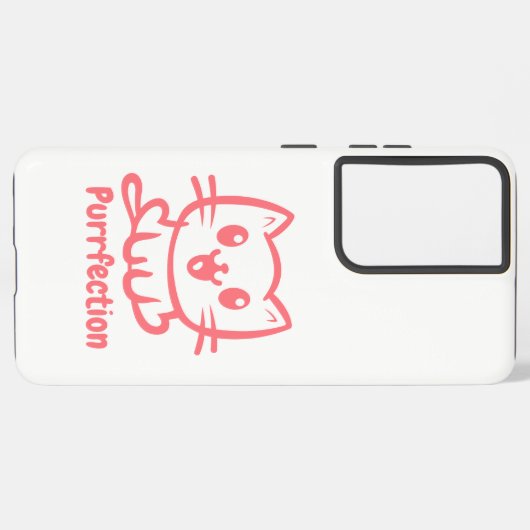 保護猫、とてもかわいいアニメ SAMSUNG GALAXYケース (左側面)