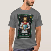 保護的なパパ タロットカード 天体アート ヴィンテージ Tシャツ (正面)