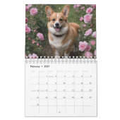 保護的な日：毎月の犬 カレンダー (2月 2027)