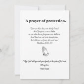 保護祈りの言葉イエスキリストカスタム文字 シーズンカード (裏面)