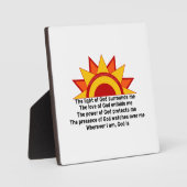 保護祈りの言葉 フォトプラーク (正面)