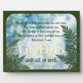 保護祈りの言葉 フォトプラーク (正面)