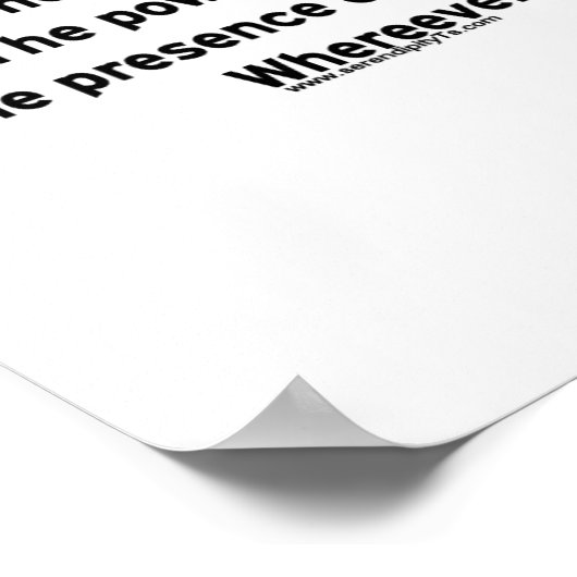 保護祈りの言葉 ポスター (角)