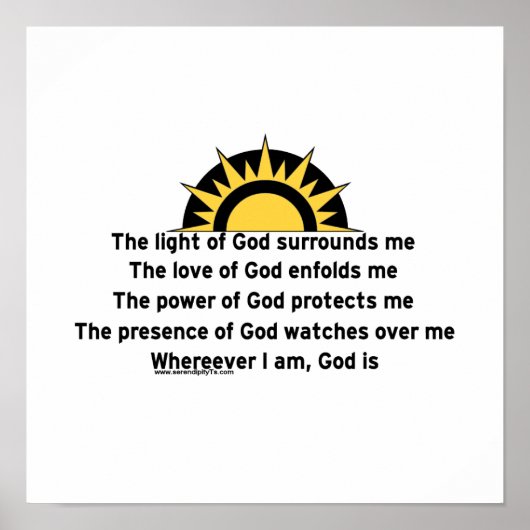 保護祈りの言葉 ポスター (正面)