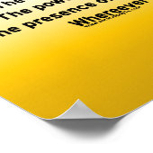 保護祈りの言葉 ポスター (角)