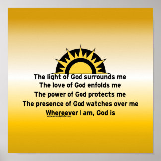 保護祈りの言葉 ポスター