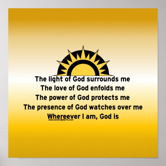 保護祈りの言葉 ポスター (正面)