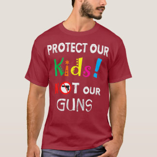 保護私たちの子供は銃あなたのアンチ銃 Tシャツ
