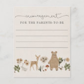 保護者のための勇気付けられる – 赤ちゃんシャワーカード (正面)