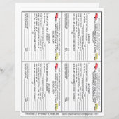 保護者のピックアップ者の学校の同意型枠 (正面/裏面)