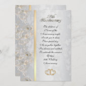 保護者の招待で25周年 招待状 (正面/裏面)