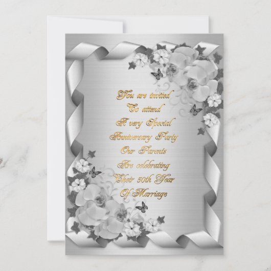 保護者の招待50周年 招待状 (正面)