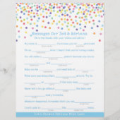 保護者の方が赤ちゃんシャワーを浴びたい紙吹雪へ (正面)