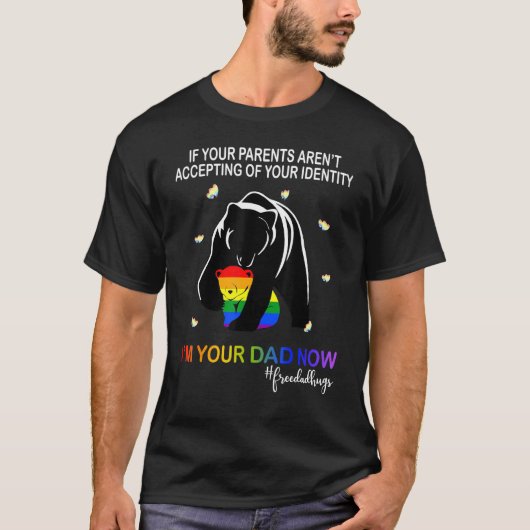 保護者の方がImを受け入れ中のパパはLgbt P Tシャツ (正面)