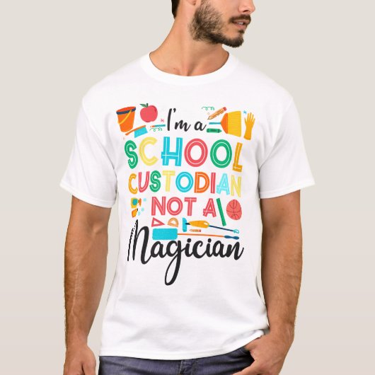 保護者の清掃係Iは学校の保護者ではない Tシャツ (正面)