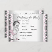 保護者の赤ちゃんシャワーの予測とアドバイス アドバイスカード (正面/裏面)