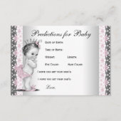 保護者の赤ちゃんシャワーの予測とアドバイス アドバイスカード (正面)