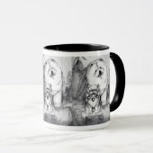 保護者の食事およびFoo犬のマグはsz/colorを選びます マグカップ (正面右)