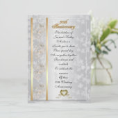 保護者向け50周年パーティー招待状 招待状 (スタンド正面)