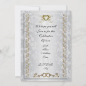 保護者向け50周年パーティー招待状 招待状 (裏面)