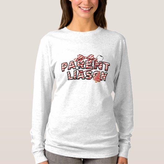 保護者連絡係のクリスマス Tシャツ (正面)