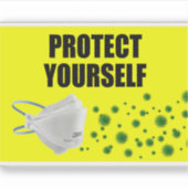 保護自のビニールシール シール (正面)