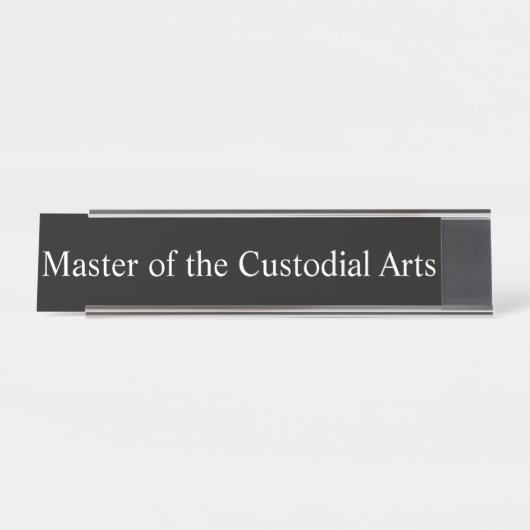 保護芸術のマスター、 デスクネームプレート (正面)