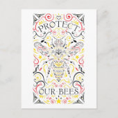 保護蜂 ポストカード (正面)