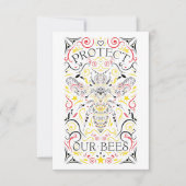 保護蜂 招待状 (正面)