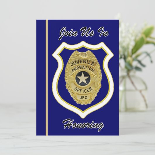 保護観察処分少年院退職招待状 招待状 (スタンド正面)