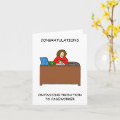 保護観察処分通過のお祝い カード (黄色い花)