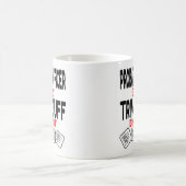 保護観察官が遊苦難を愛する コーヒーマグカップ (中央)