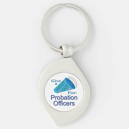 保護観察官に大声を出す キーホルダー (正面)