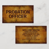 保護観察官アンティーク名刺 名刺 (正面/裏面)