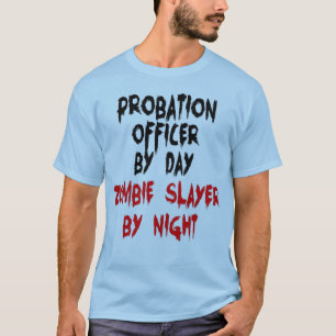保護観察官ゾンビジョーク Tシャツ