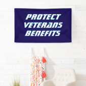 保護退役軍人が政治に利益を与える 横断幕 (インサイチュ)